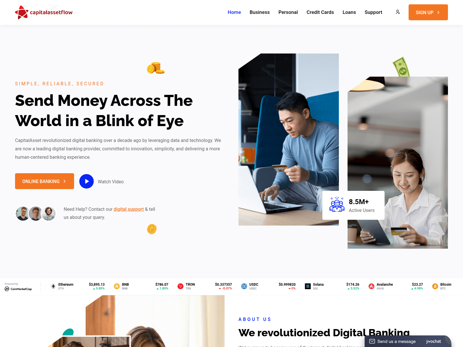 Screenshot of capitalassetflow.com