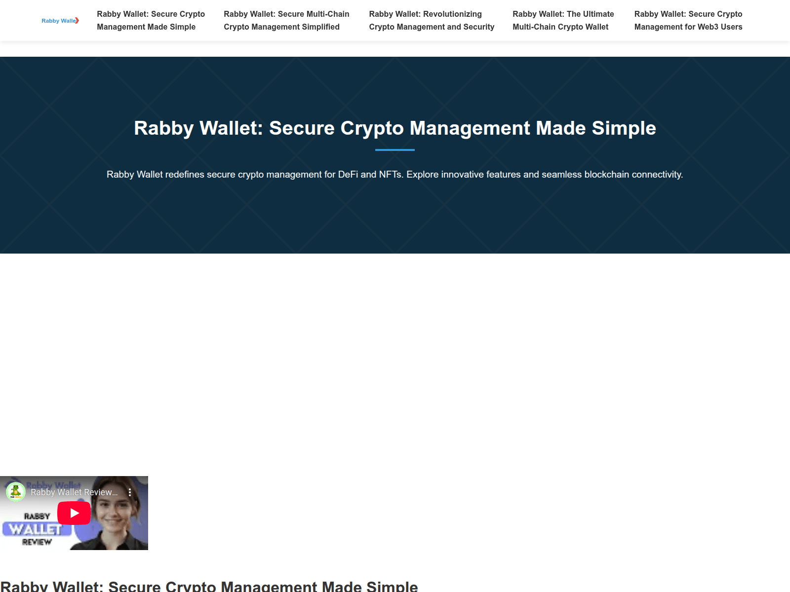 Screenshot of web-rabby.org