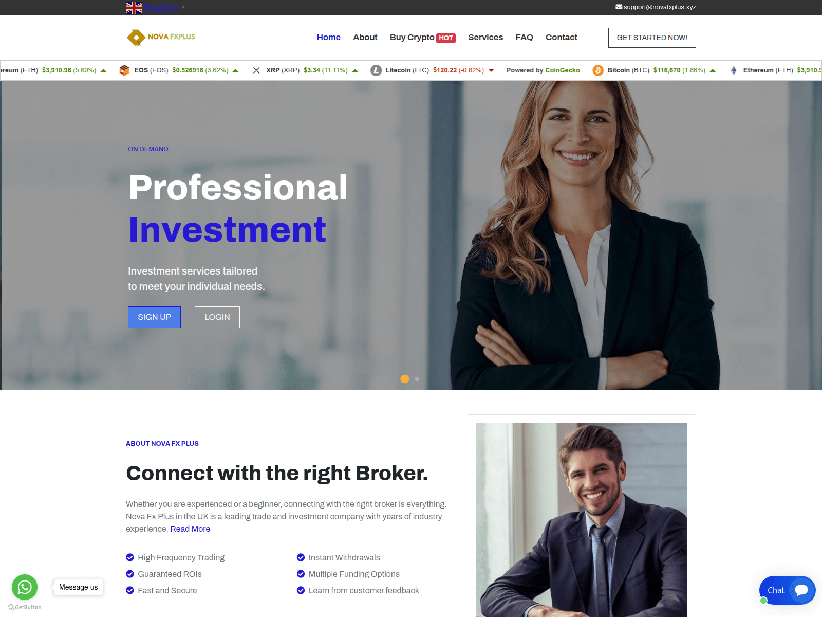 Forensic screenshot of novafxplus.xyz.sterlingtrustfinancialpartners.com