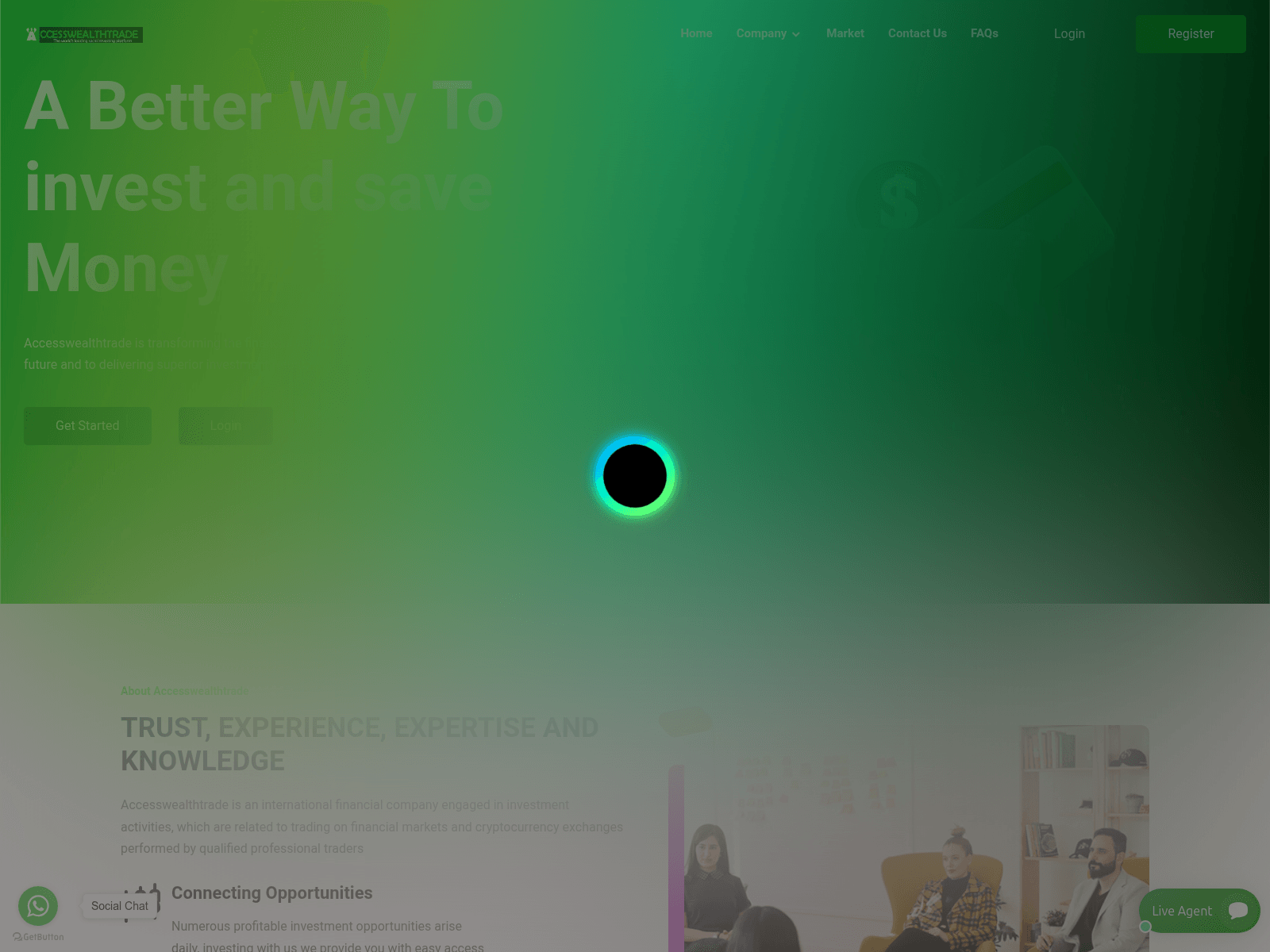 Forensic screenshot of accesswealthtrade.com