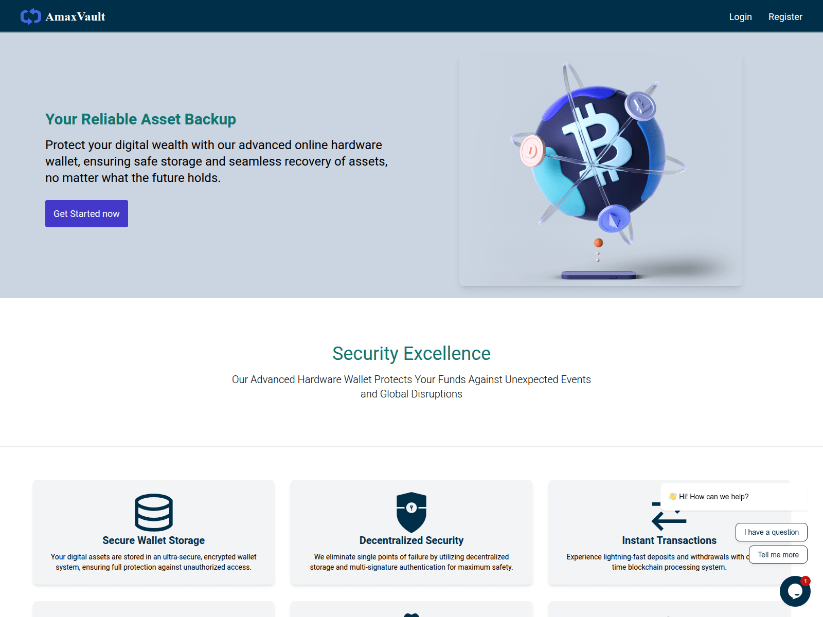 Forensic screenshot of amaxvault.com