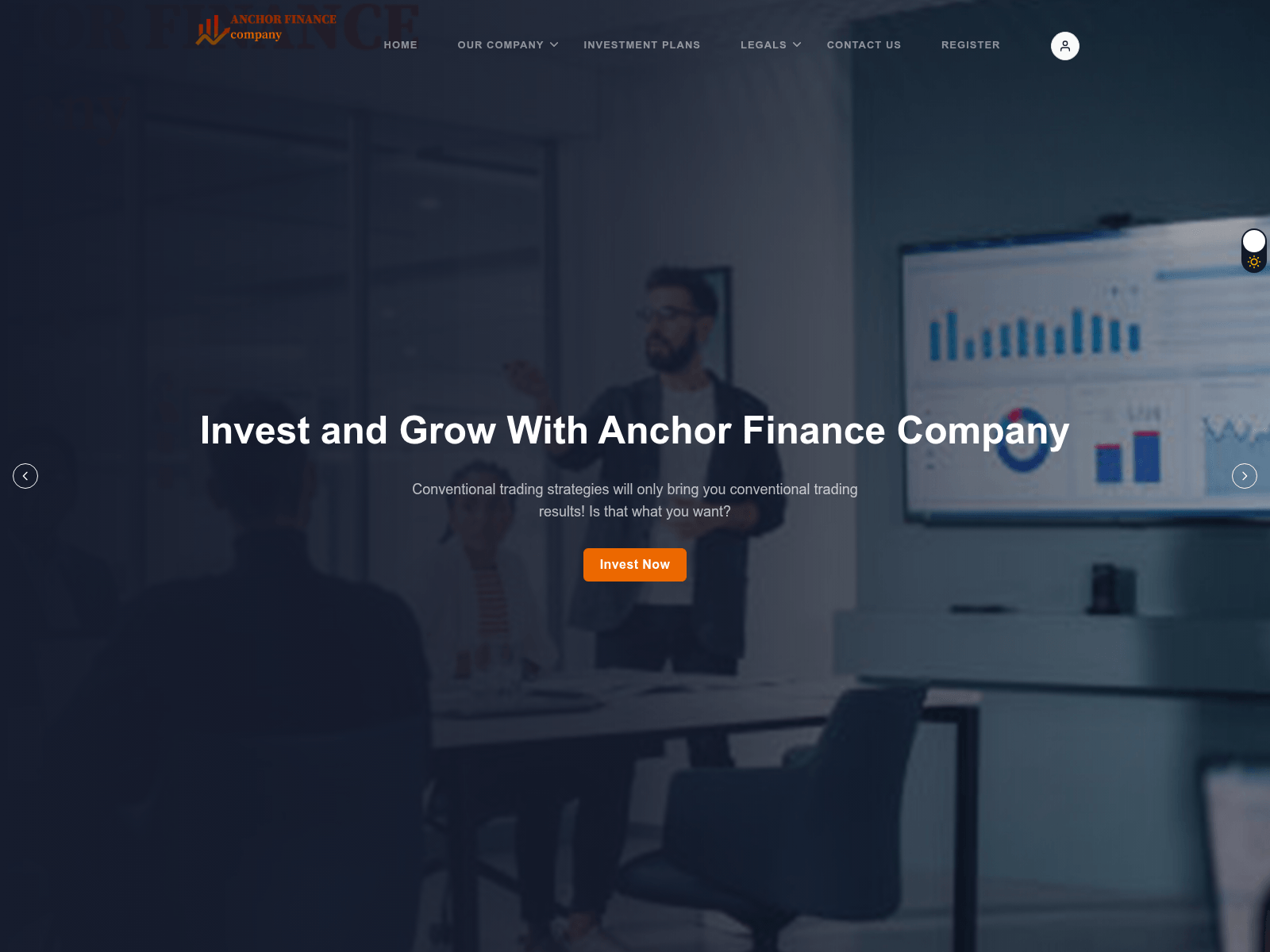 Forensic screenshot of anchorxfinance.uk