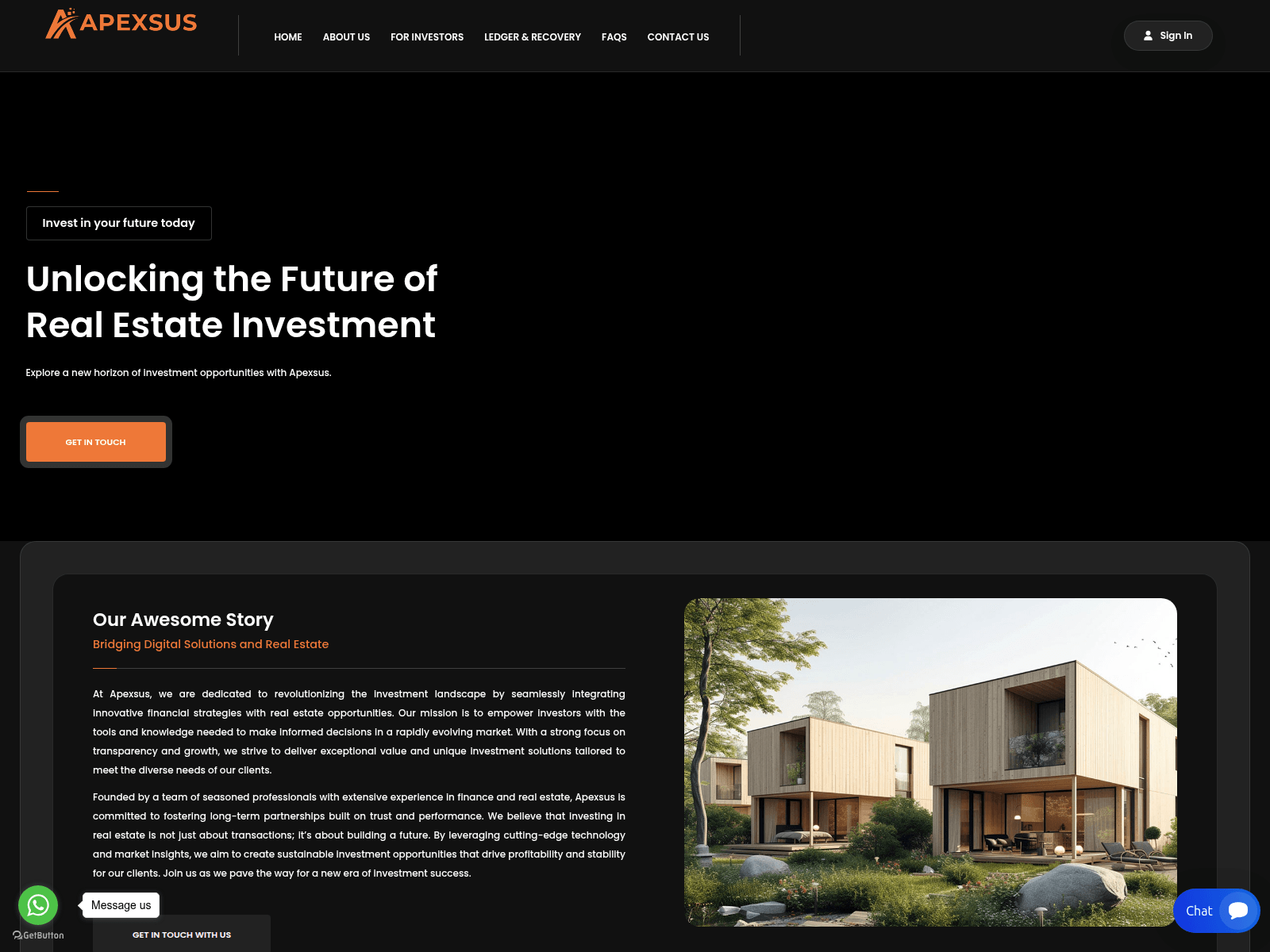 Screenshot of apexsusllc.com