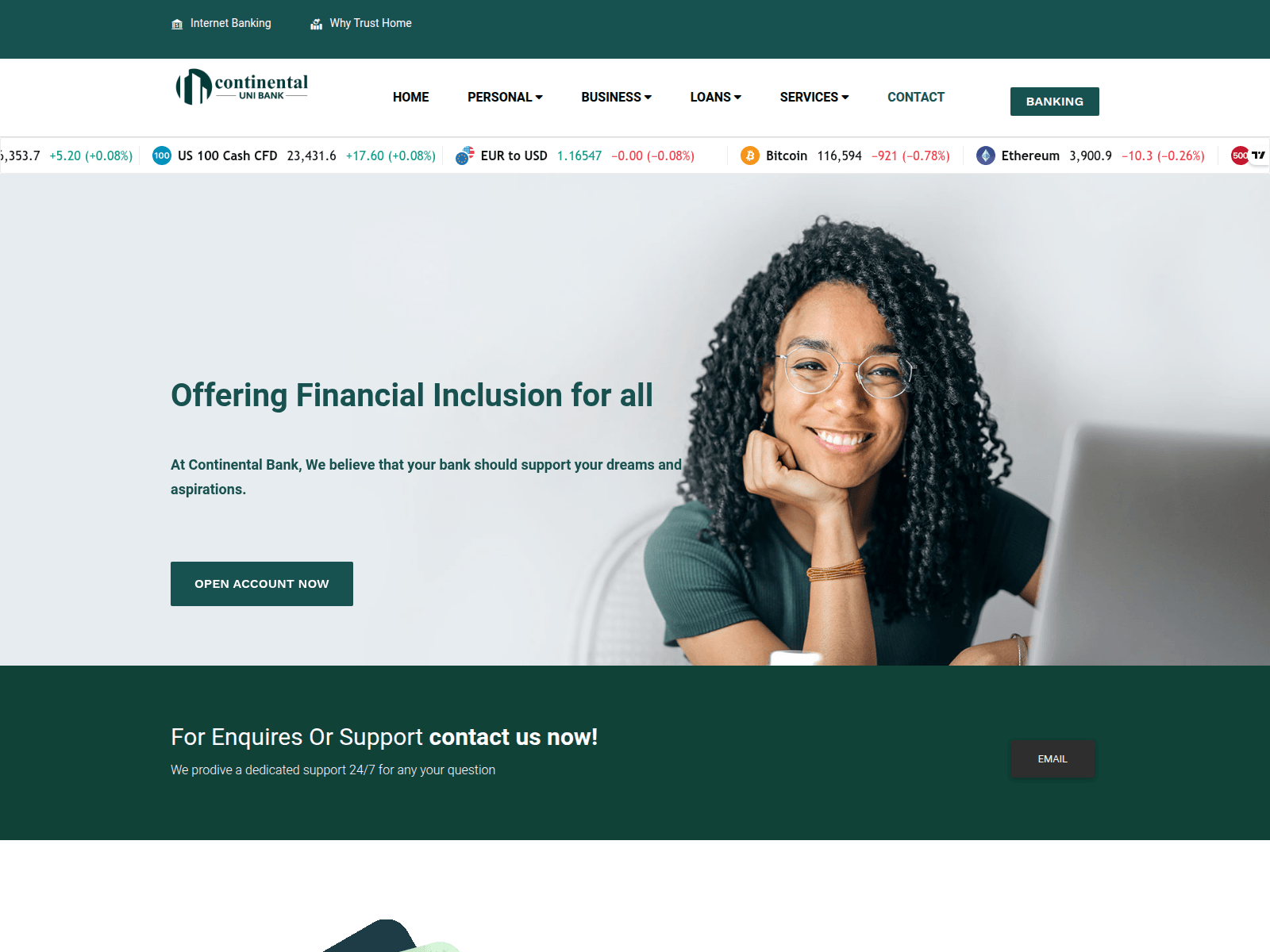 Forensic screenshot of contuniversalbk.com