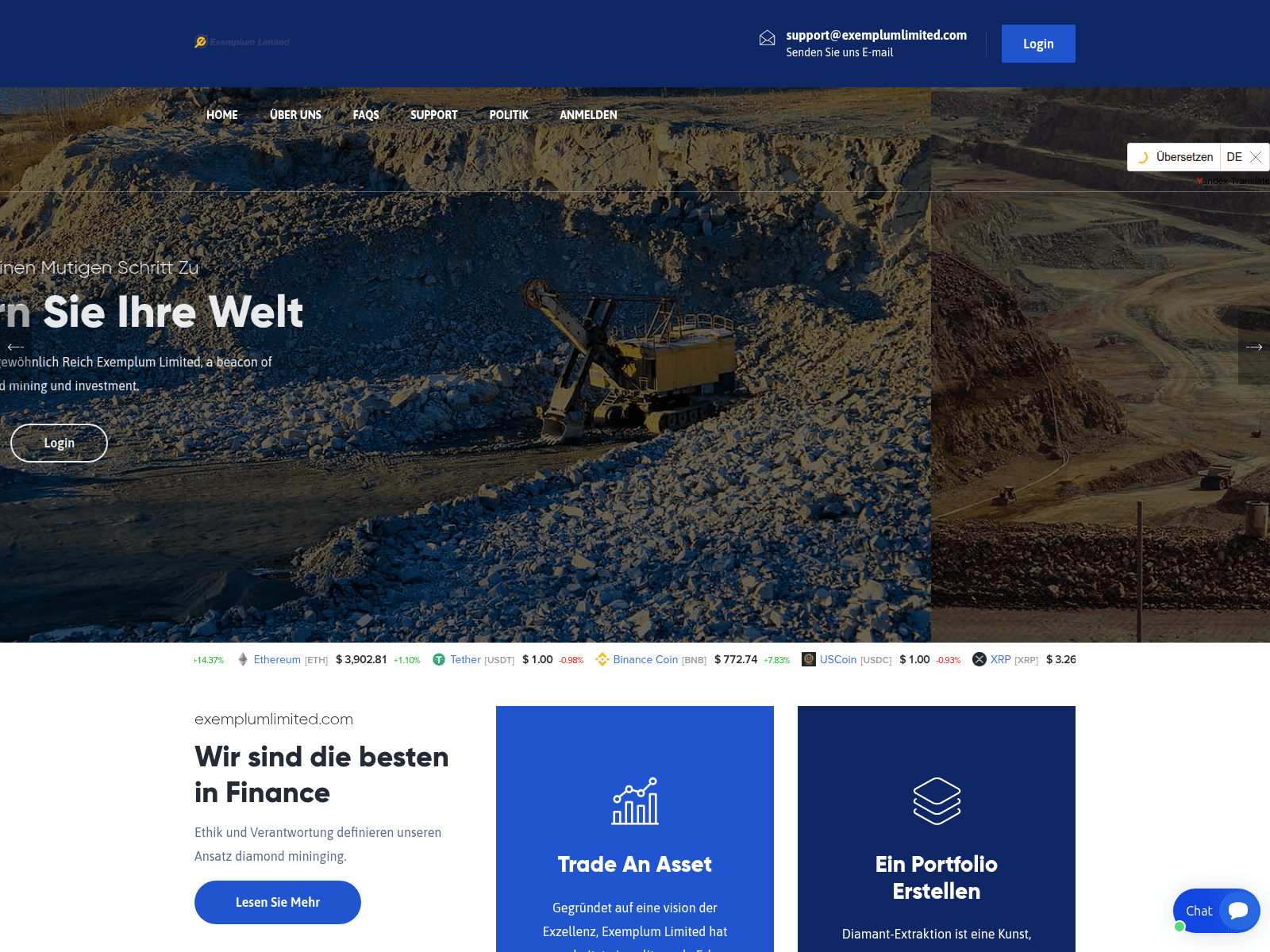 Screenshot of exemplumlimited.com