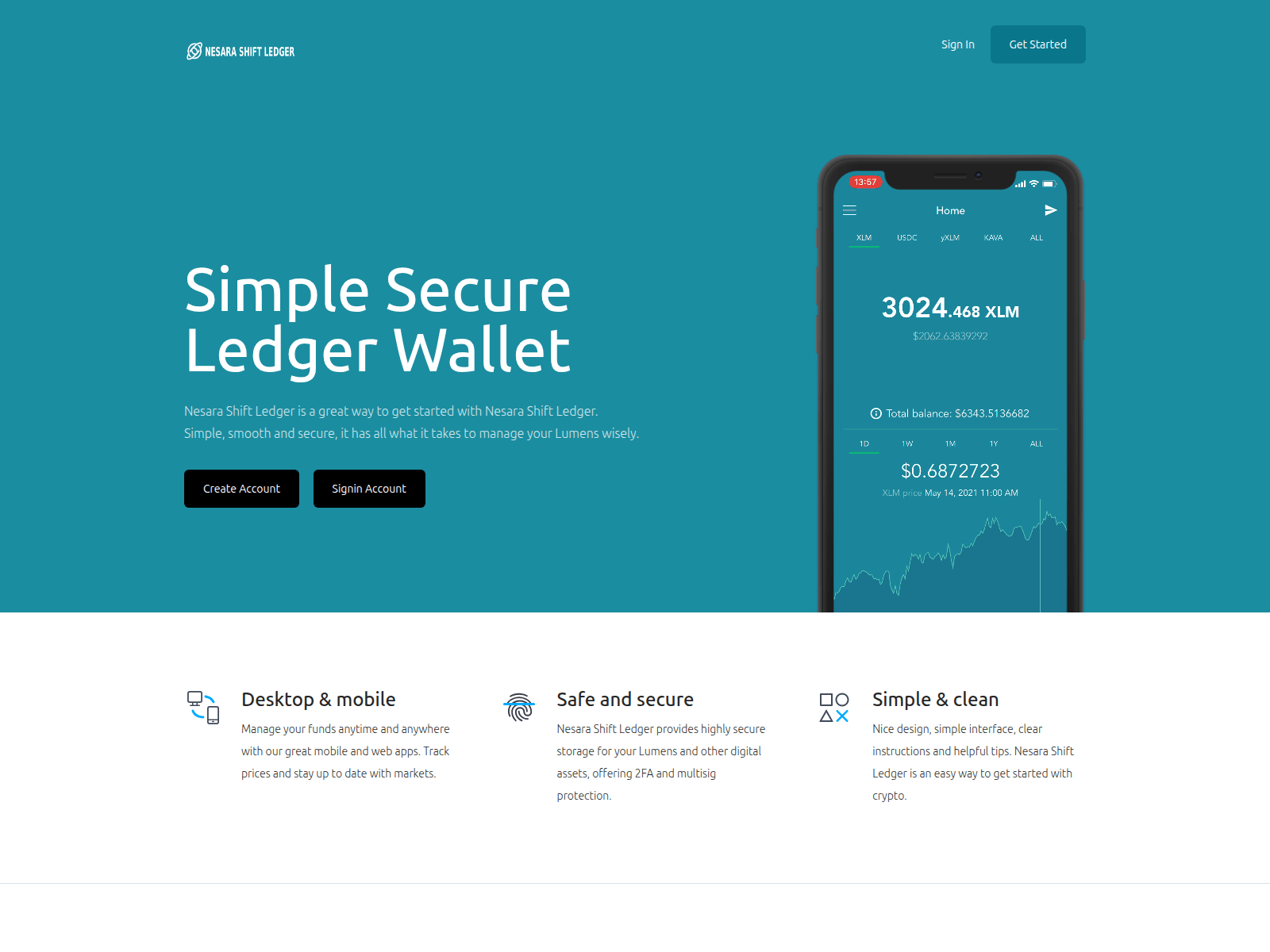 Forensic screenshot of nesarashiftledger.live showing the phishing page layout