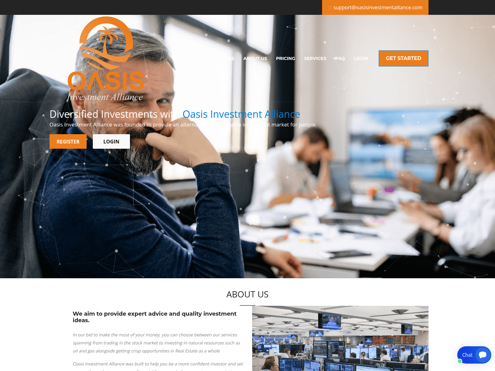 Forensic screenshot of oasisinvestmentalliance.com