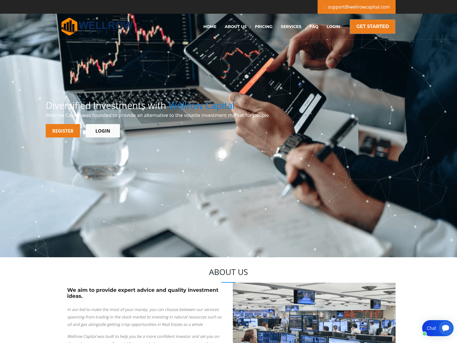 Screenshot of wellrowcapital.com