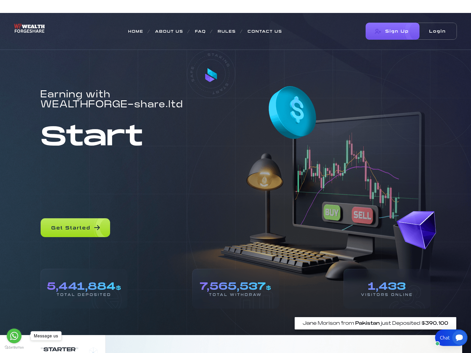 Screenshot of wealthforge-share.ltd
