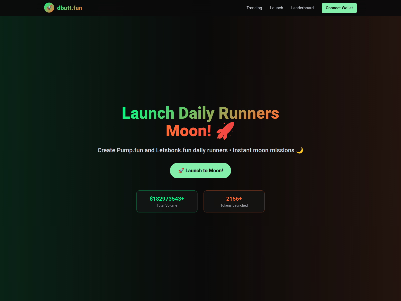 Forensic screenshot of dbutt.fun