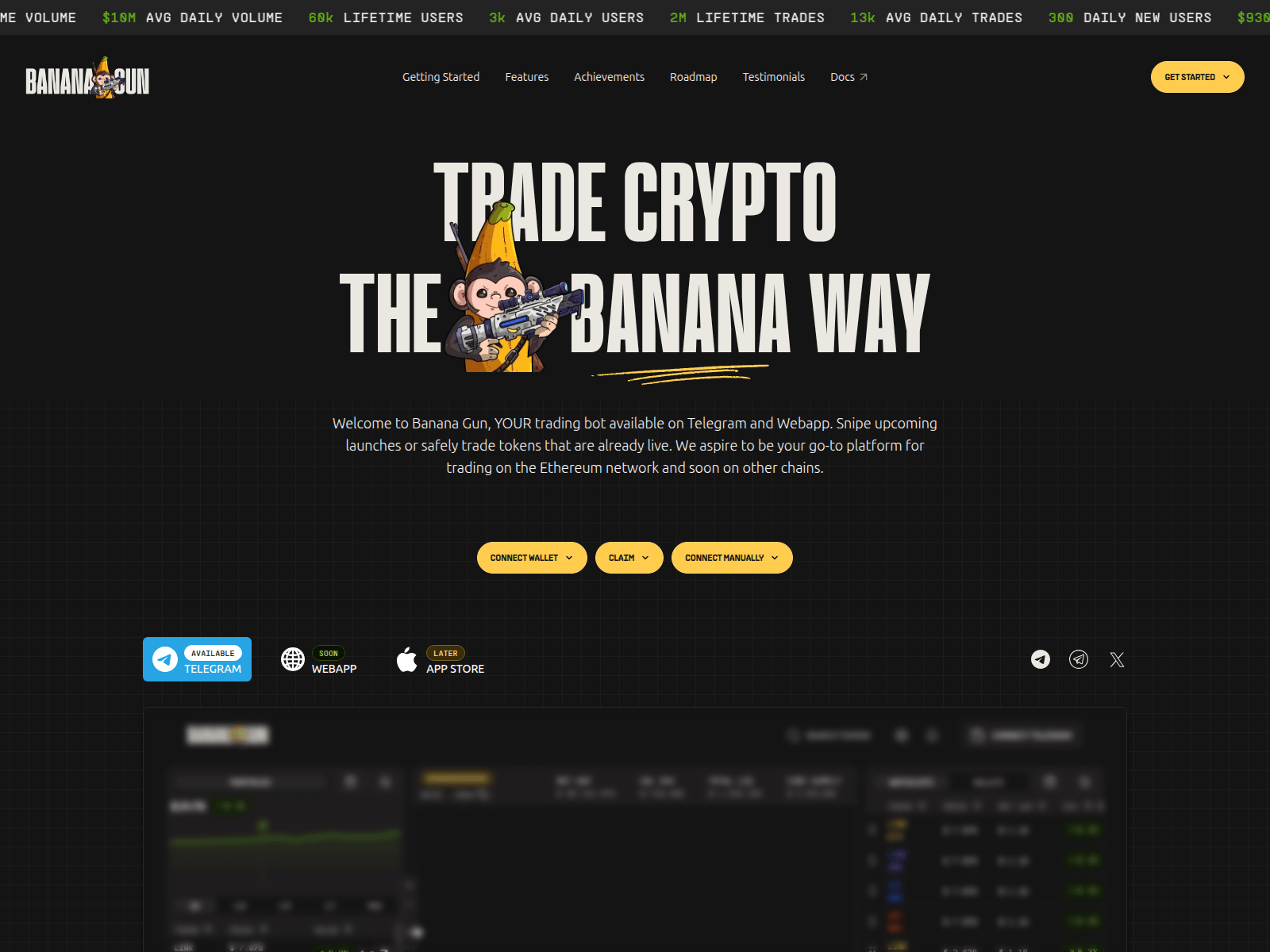 Screenshot of bananagun-io.com