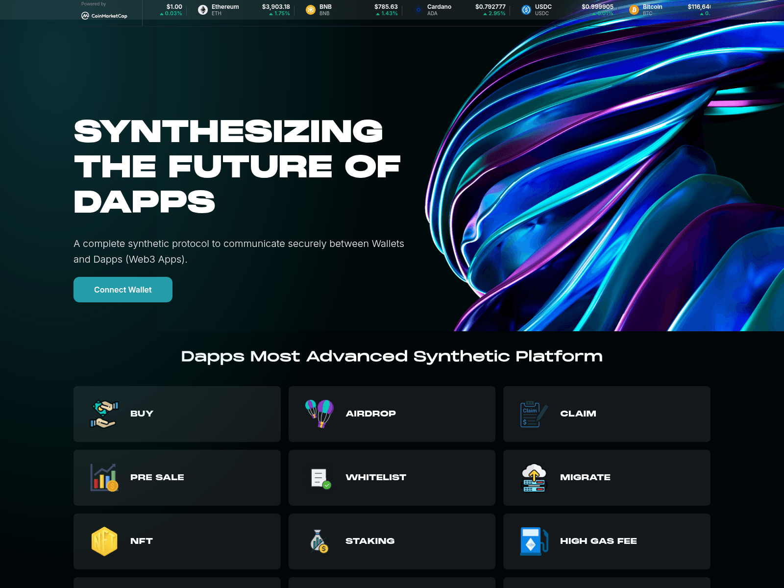 Screenshot of dappscoinfix.site