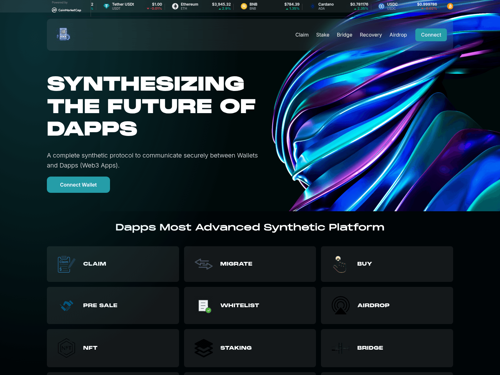 Screenshot of dappssynchronizer.pages.dev