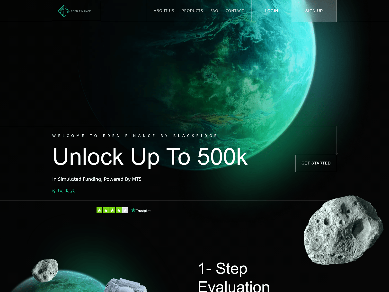 Screenshot of global.myedenfinance.com