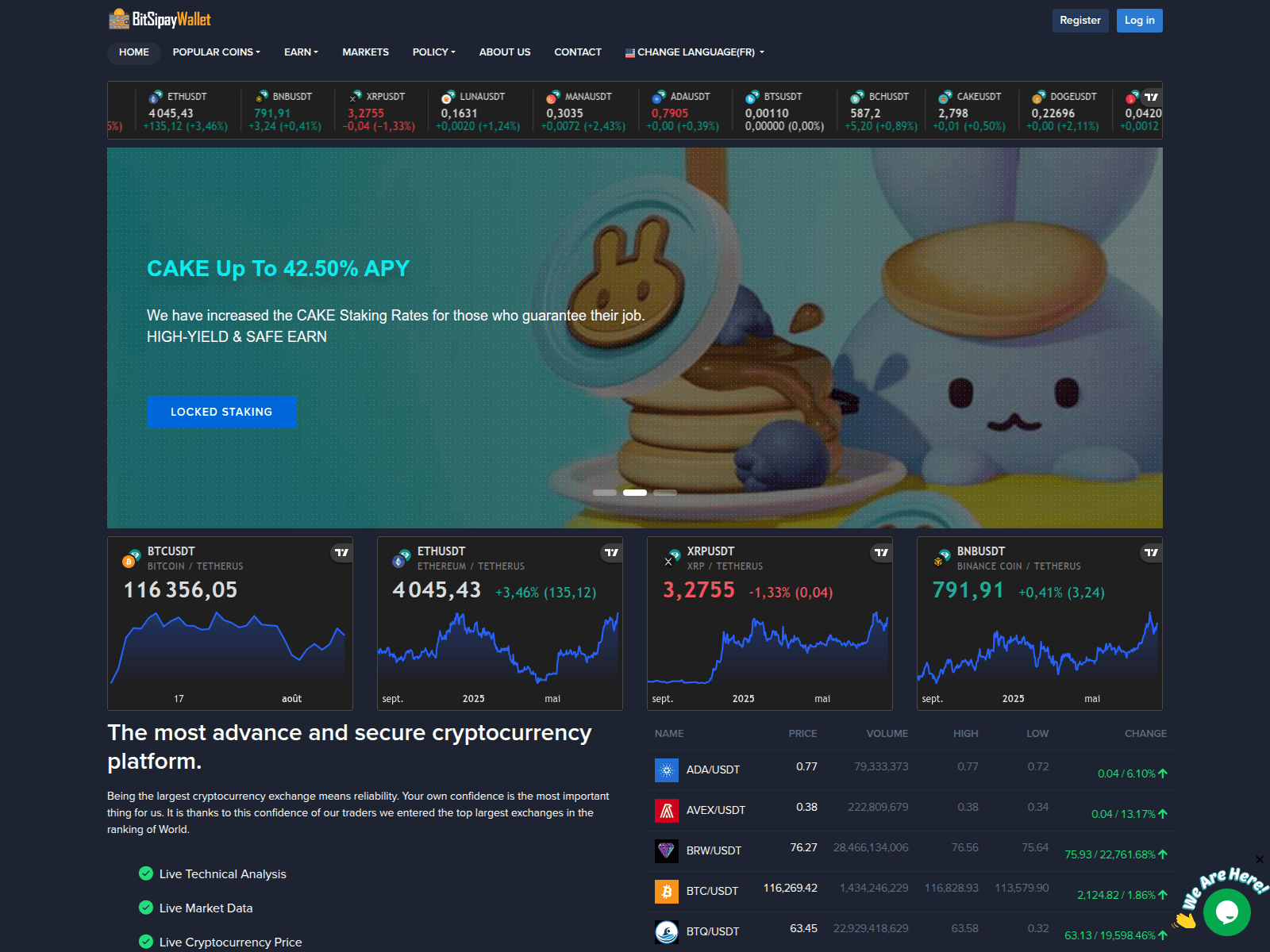 Screenshot of bitsipaywallet.com