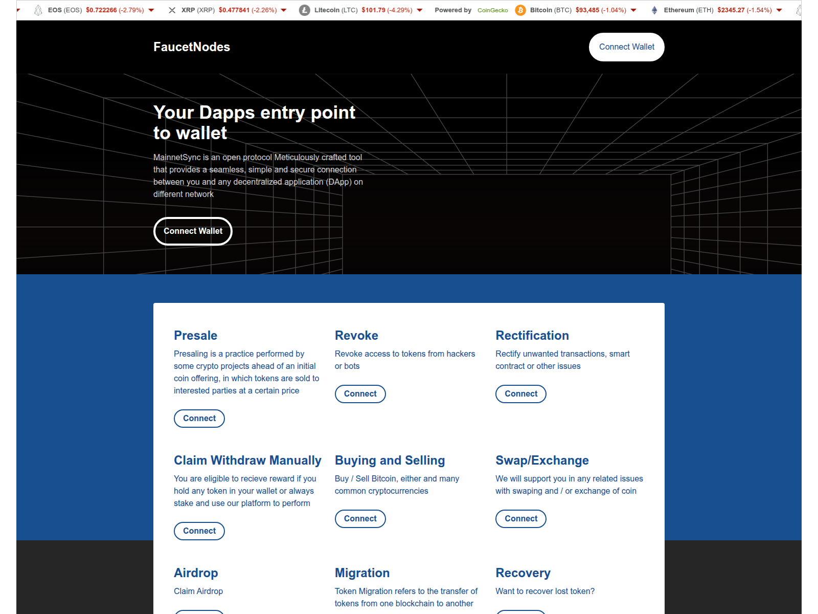 Forensic screenshot of coinnodes.xyz