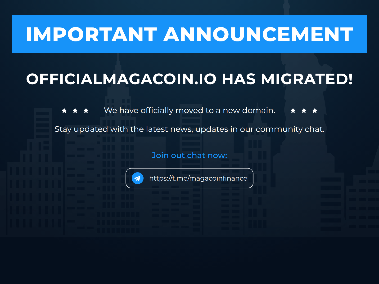 Forensic screenshot of officialmagacoin.io