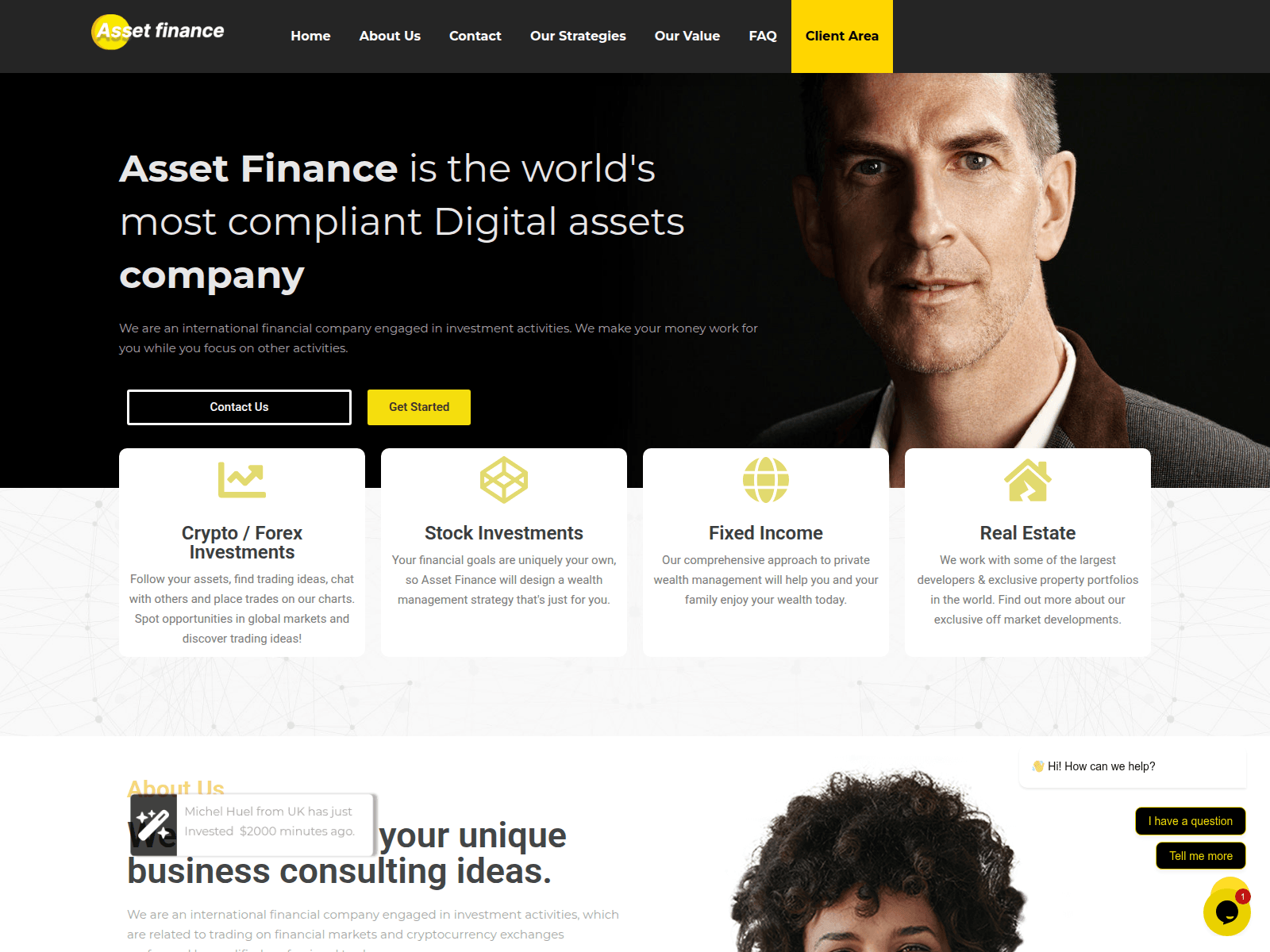Screenshot of www.assetfinanceinv.com
