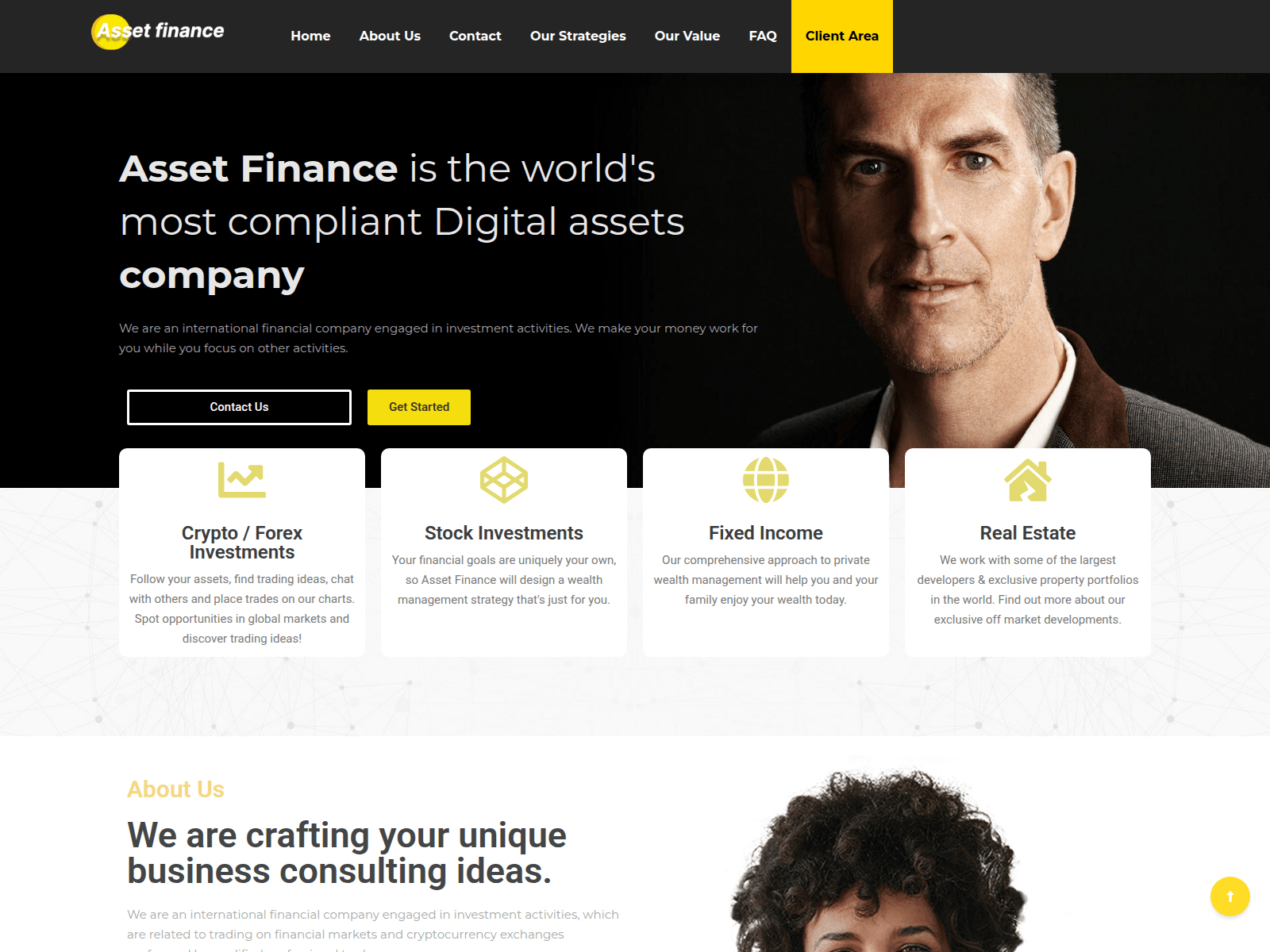 Screenshot of assetfinanceinv.com