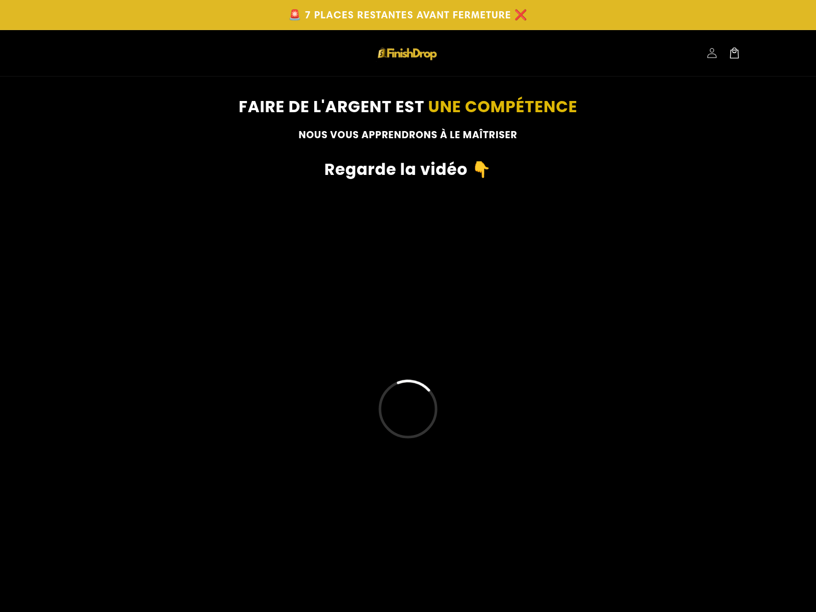 Forensic screenshot of finishdrop.com