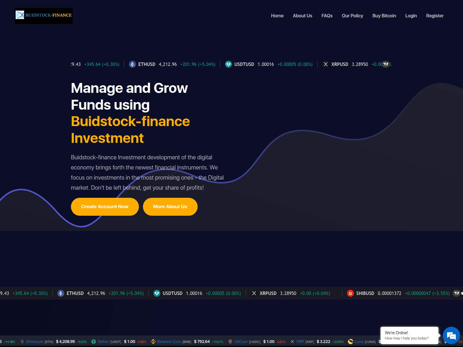 Screenshot of buildstock-finance.com