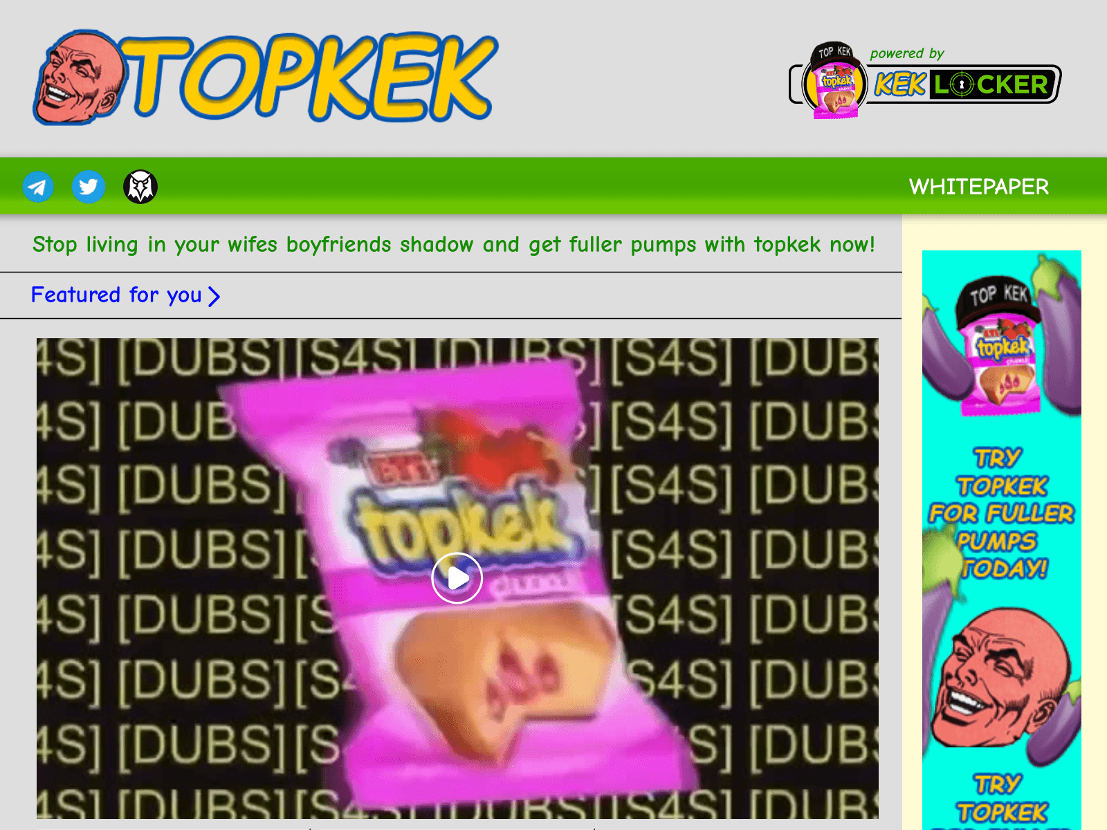 Screenshot of kek.land