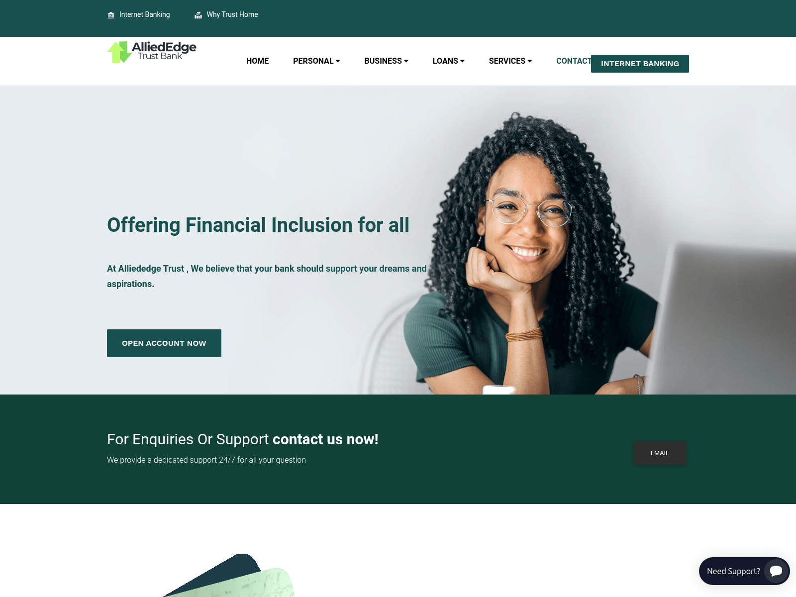 Screenshot of alliededgetrust.com