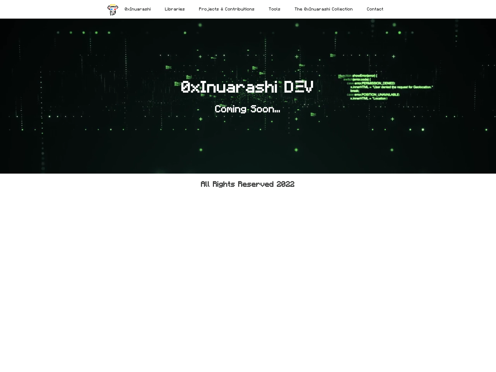 Screenshot of 0xinuarashi.dev