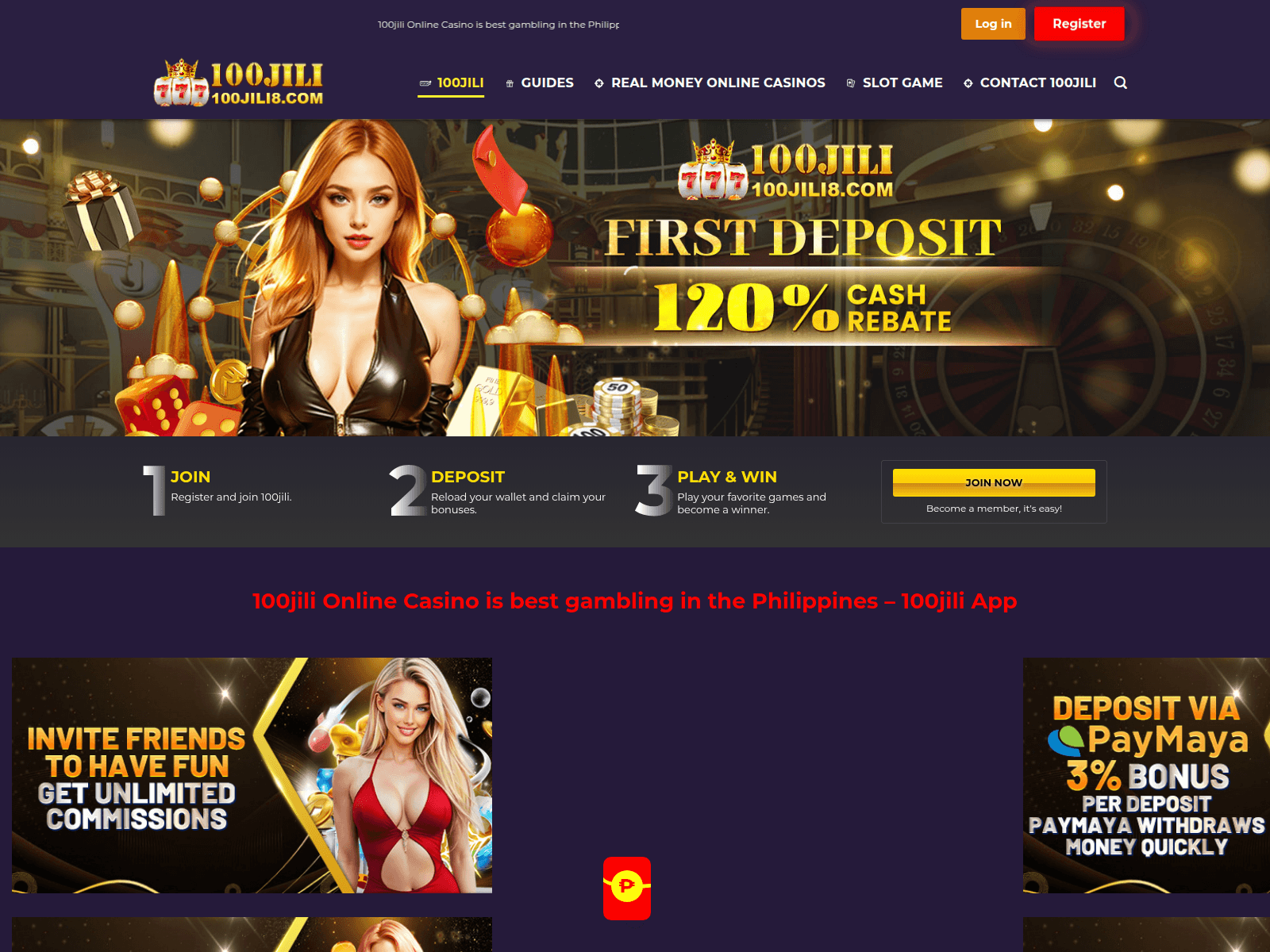 Forensic screenshot of 100jili8.com