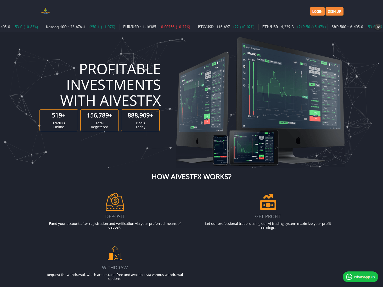 Screenshot of profitablemarket.ng