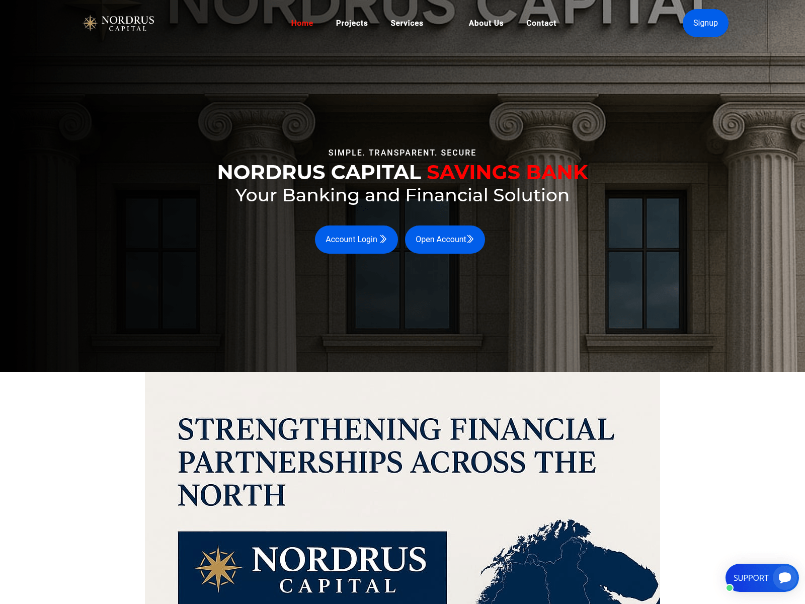 Forensic screenshot of nordruscapital.com