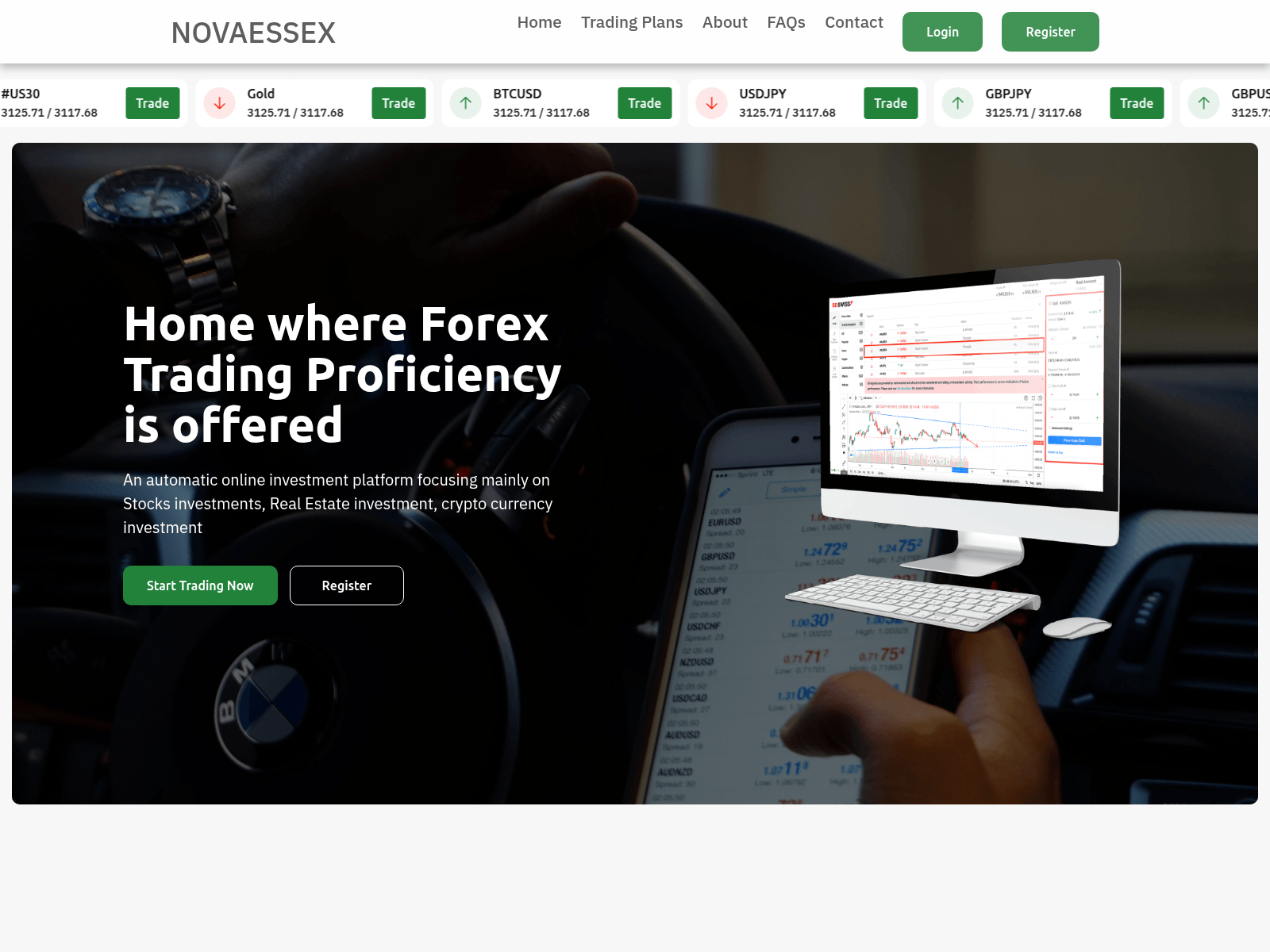Forensic screenshot of novaessex.com