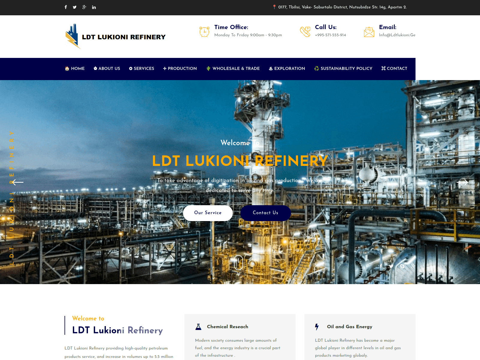Screenshot of ldtlukioni.ge