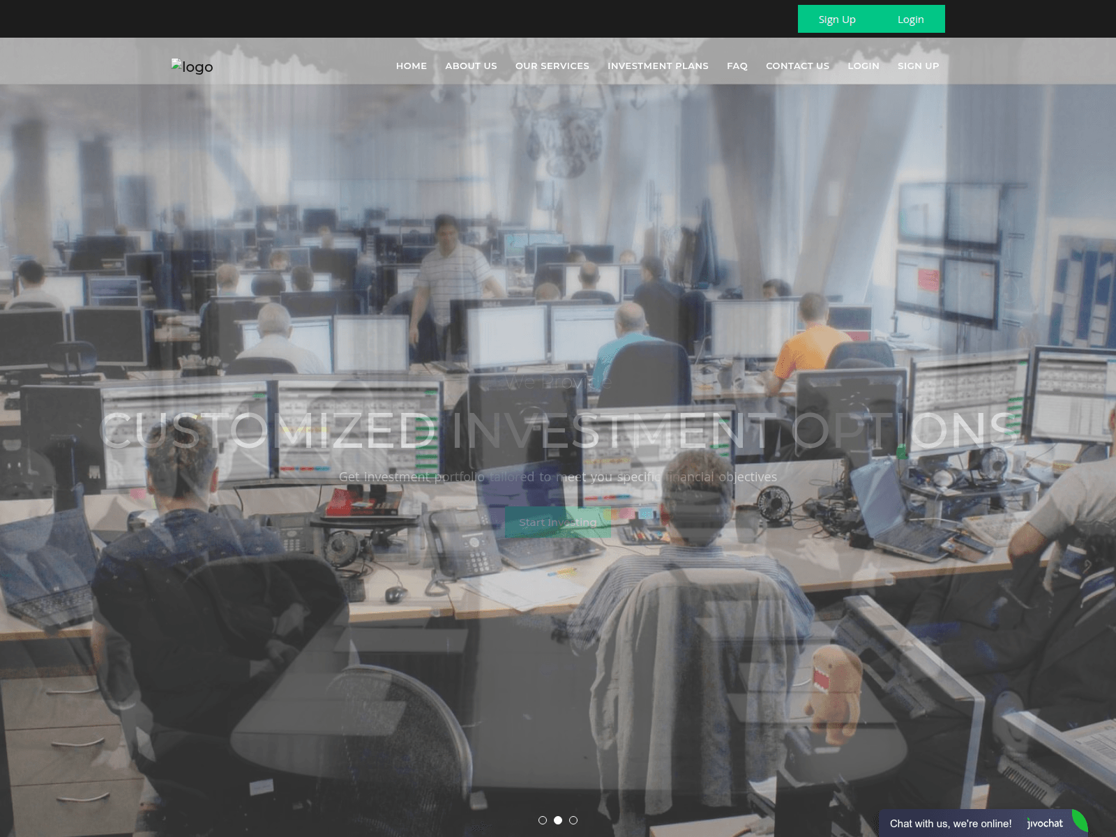 Forensic screenshot of goldentrustinvestments.com