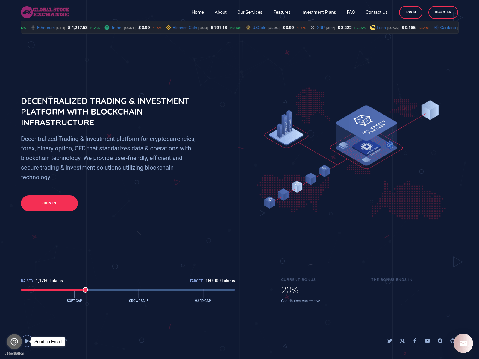 Forensic screenshot of globalstocksexchange.com