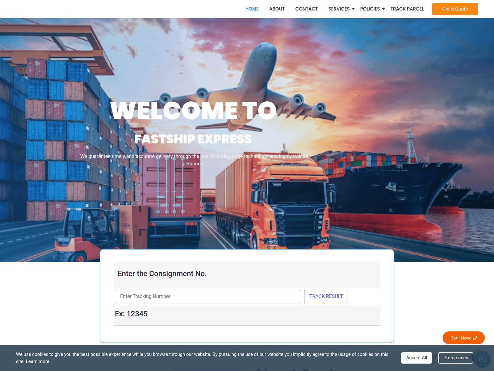 Forensic screenshot of fastship-express.com