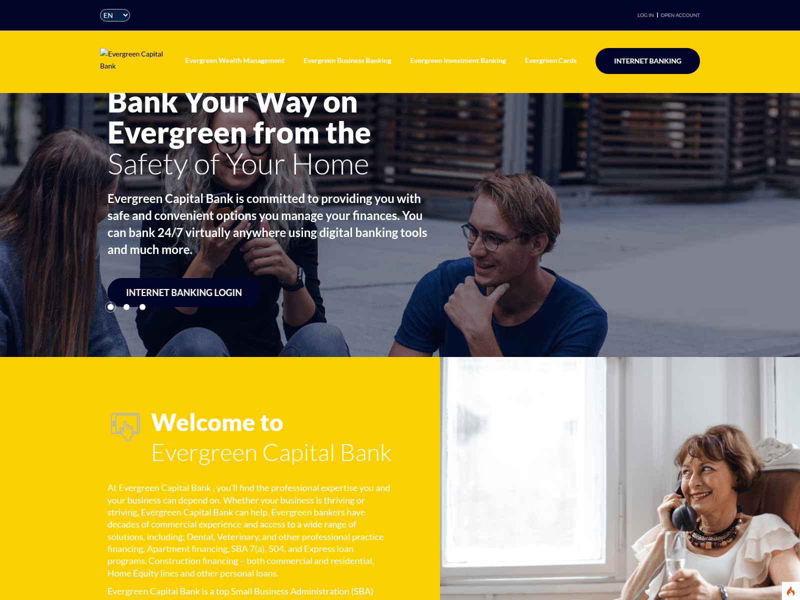 Forensic screenshot of evergreencapitaldirect.com