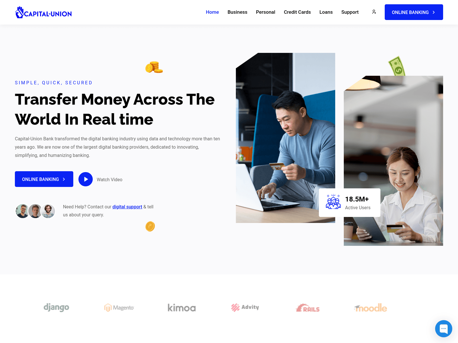 Screenshot of capital-union.com