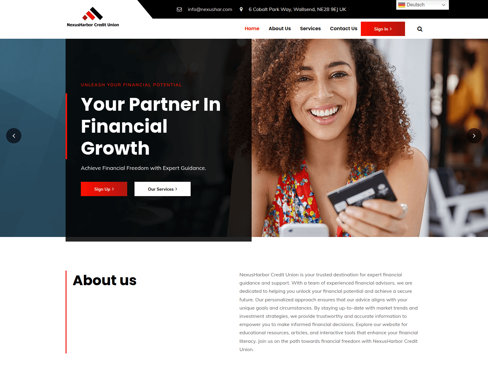 Screenshot of nexushar.com