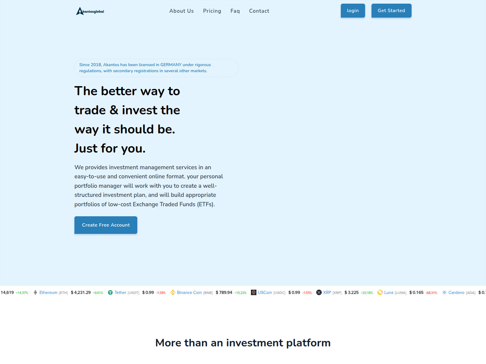 Forensic screenshot of akantosglobal.com