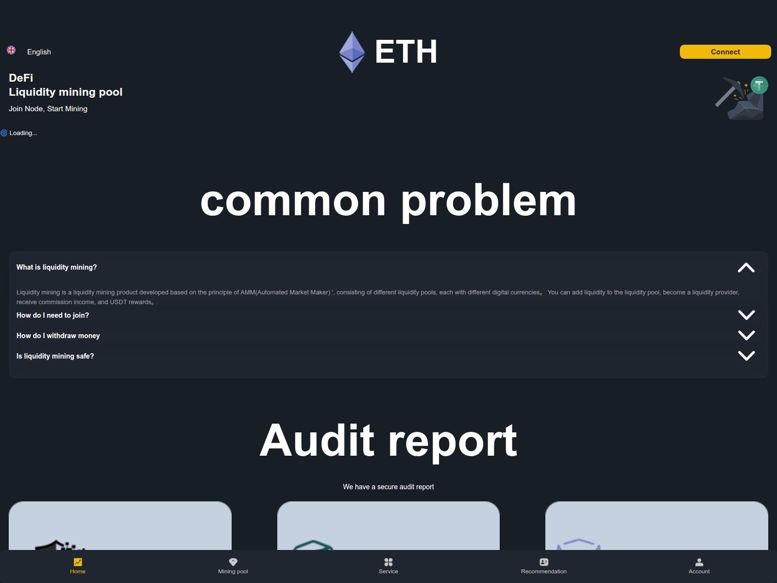 Screenshot of eth.defiusdt.top