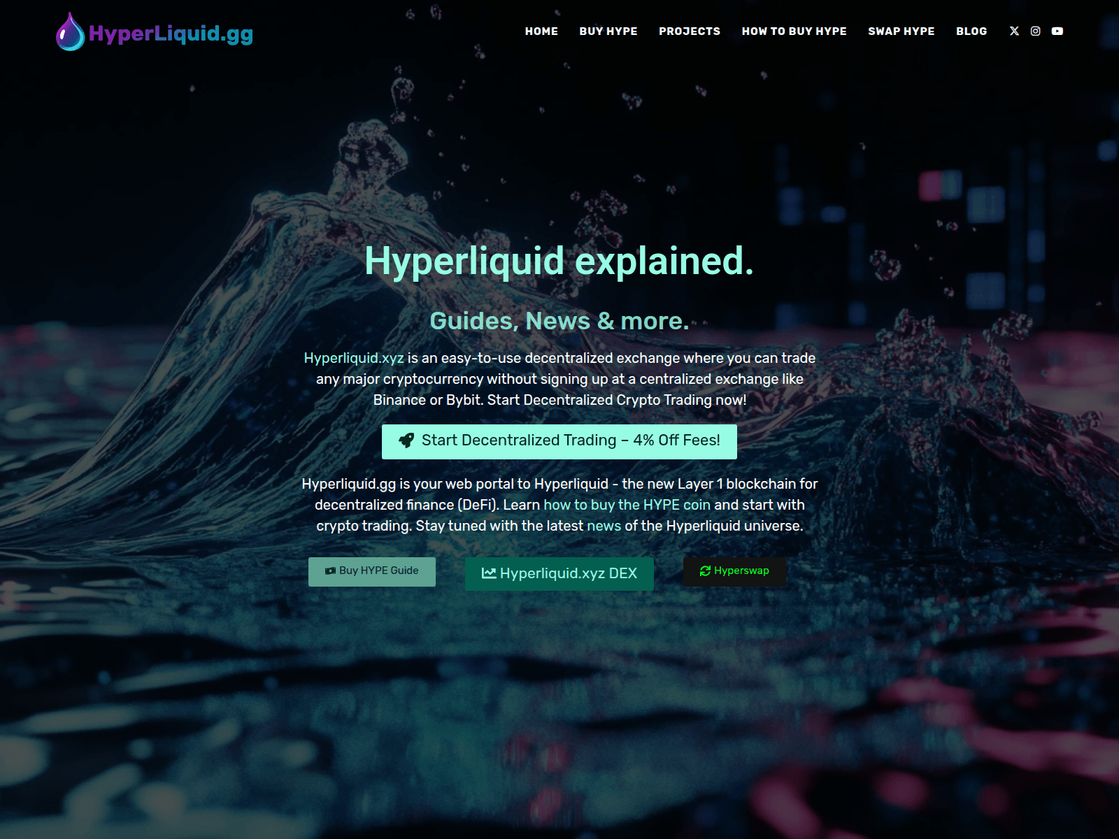 Screenshot of hyperliquid.gg