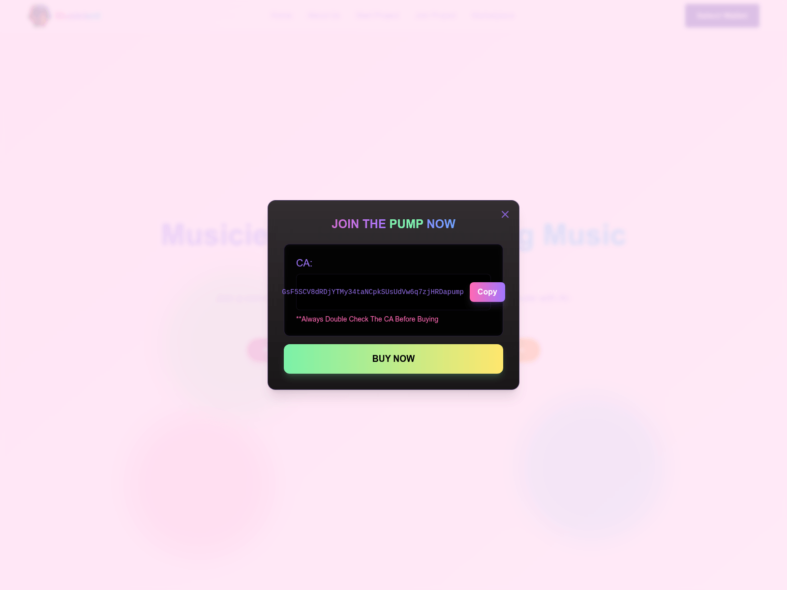 Screenshot of musicient.site