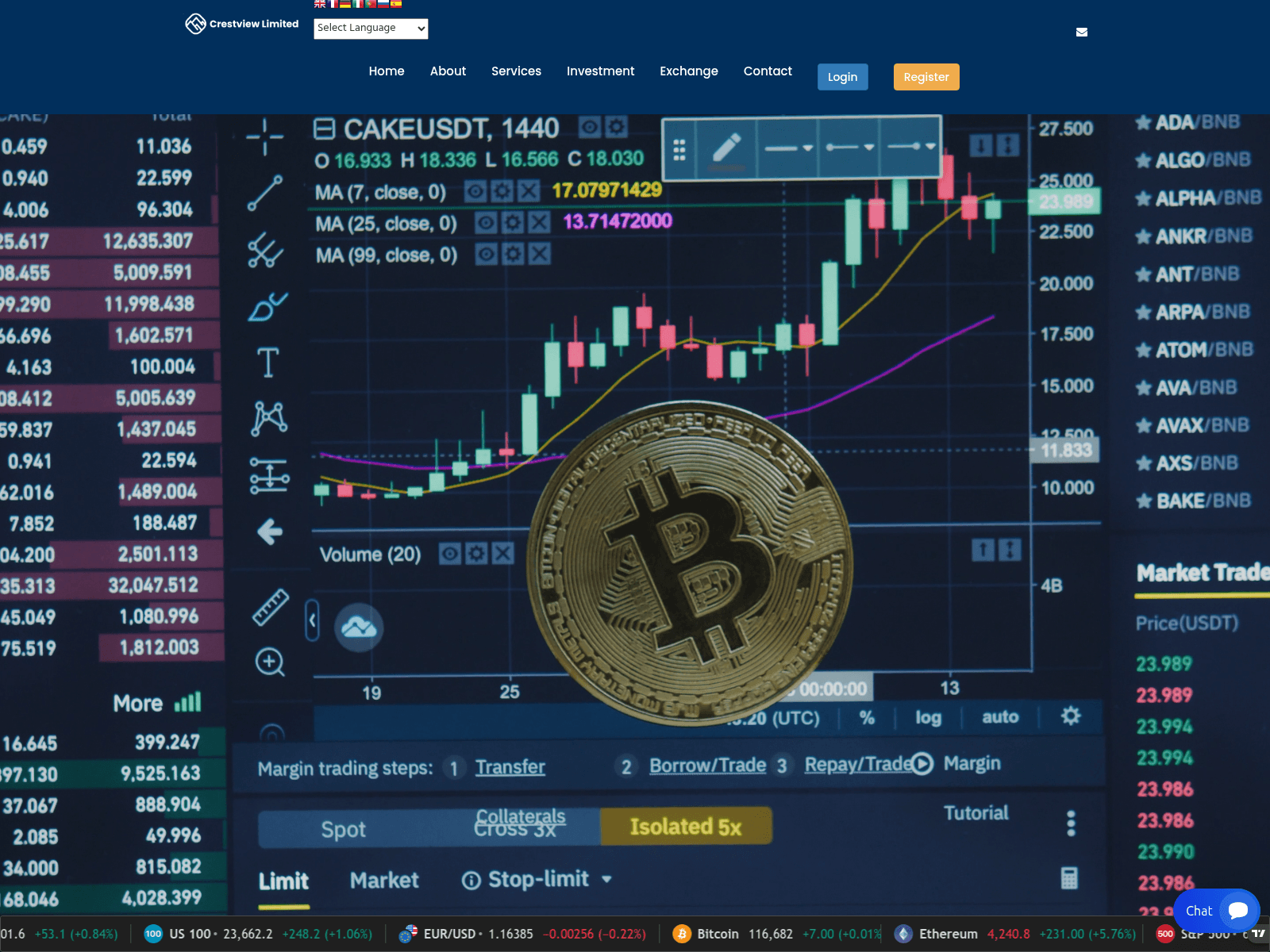 Screenshot of crestviewlimited.com