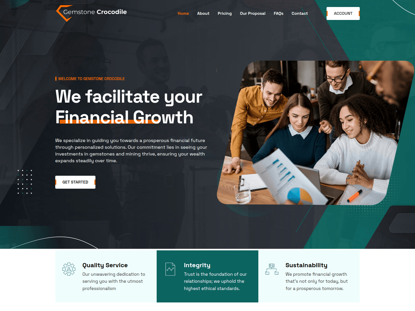 Screenshot of gemstonecrocodile.com