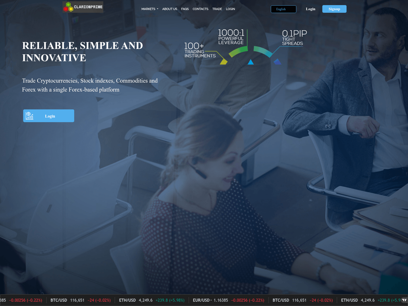 Screenshot of clarionprime.com