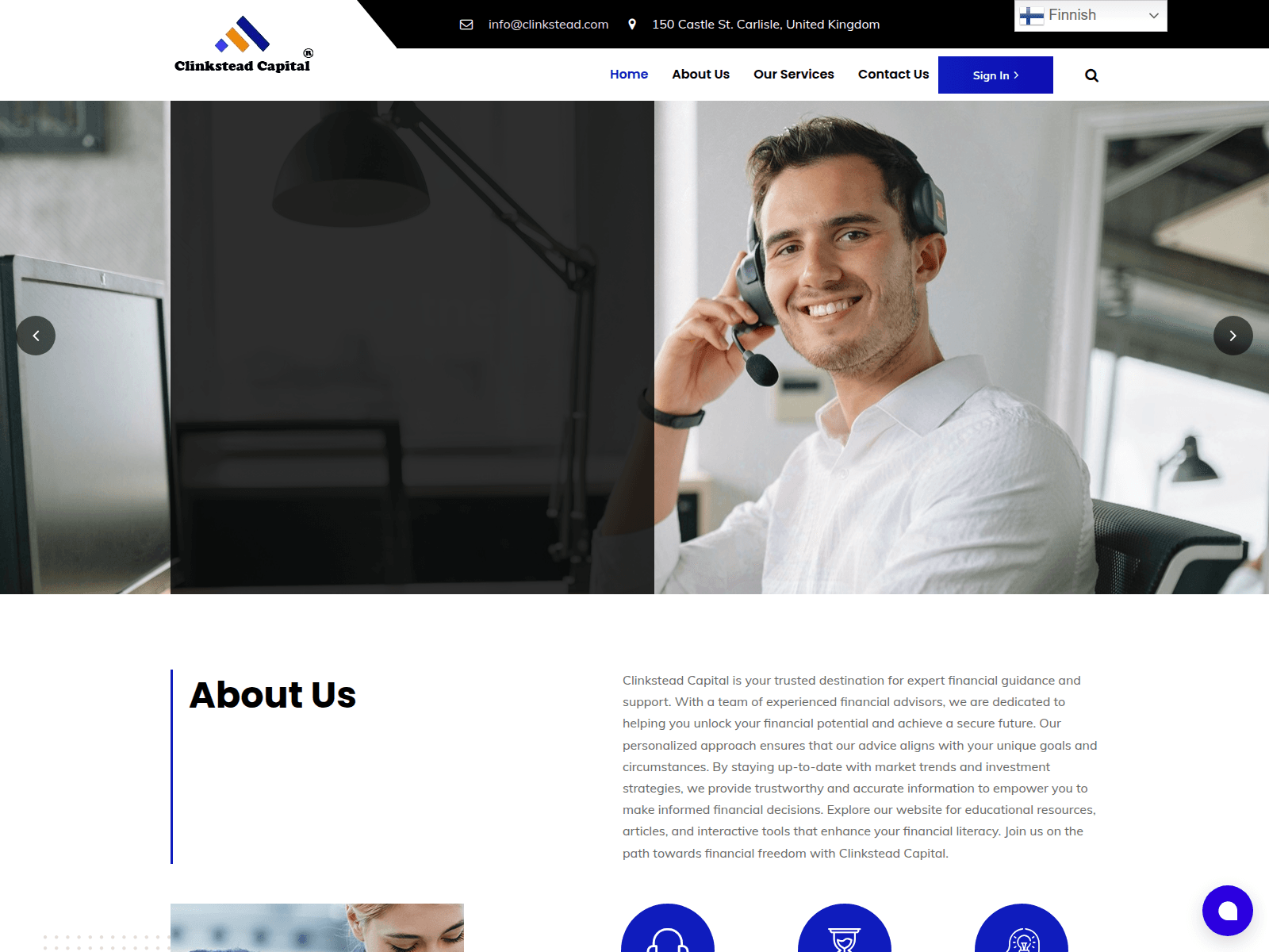 Screenshot of clinkstead.com