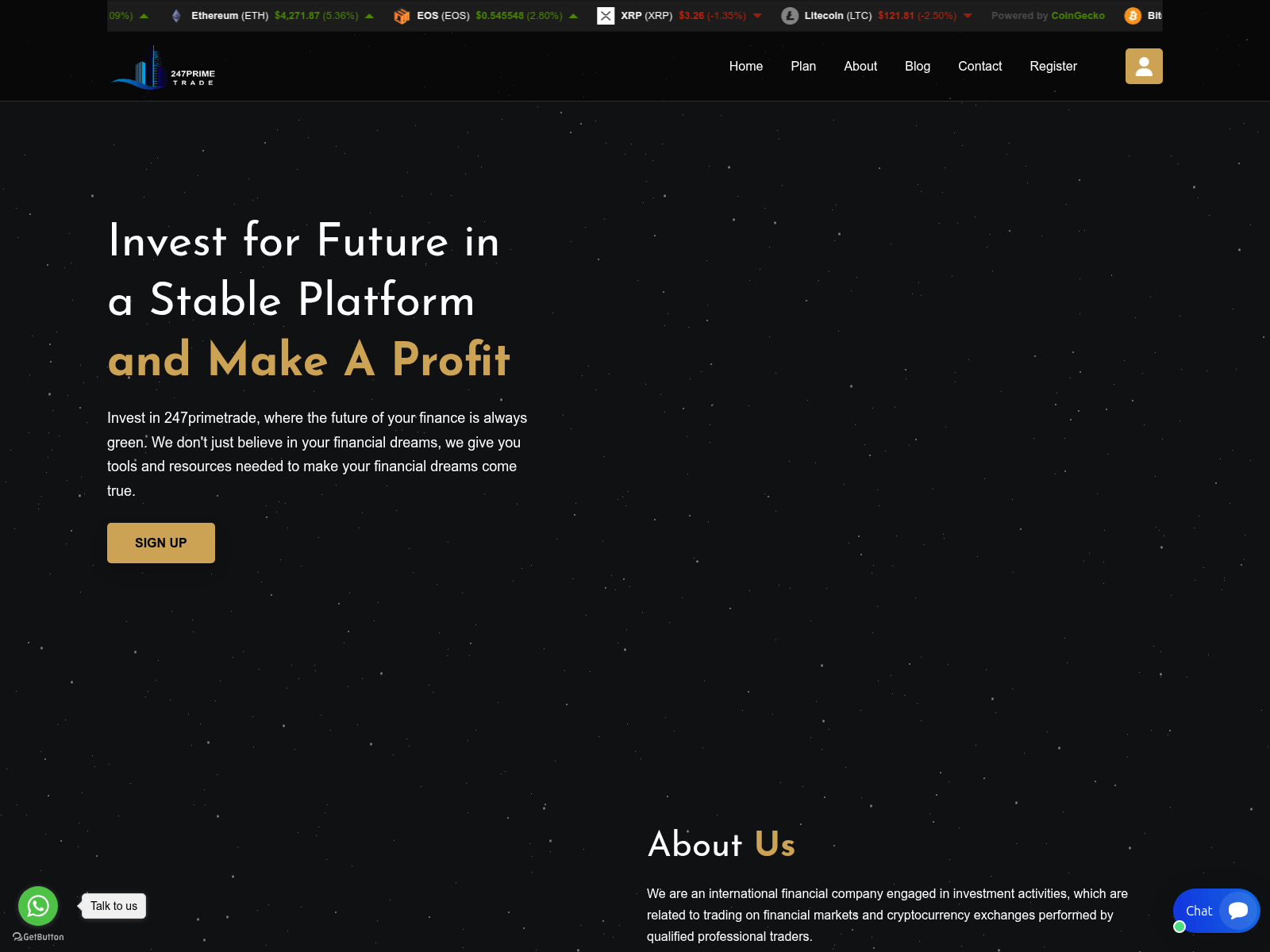 Screenshot of 247primetrade.com