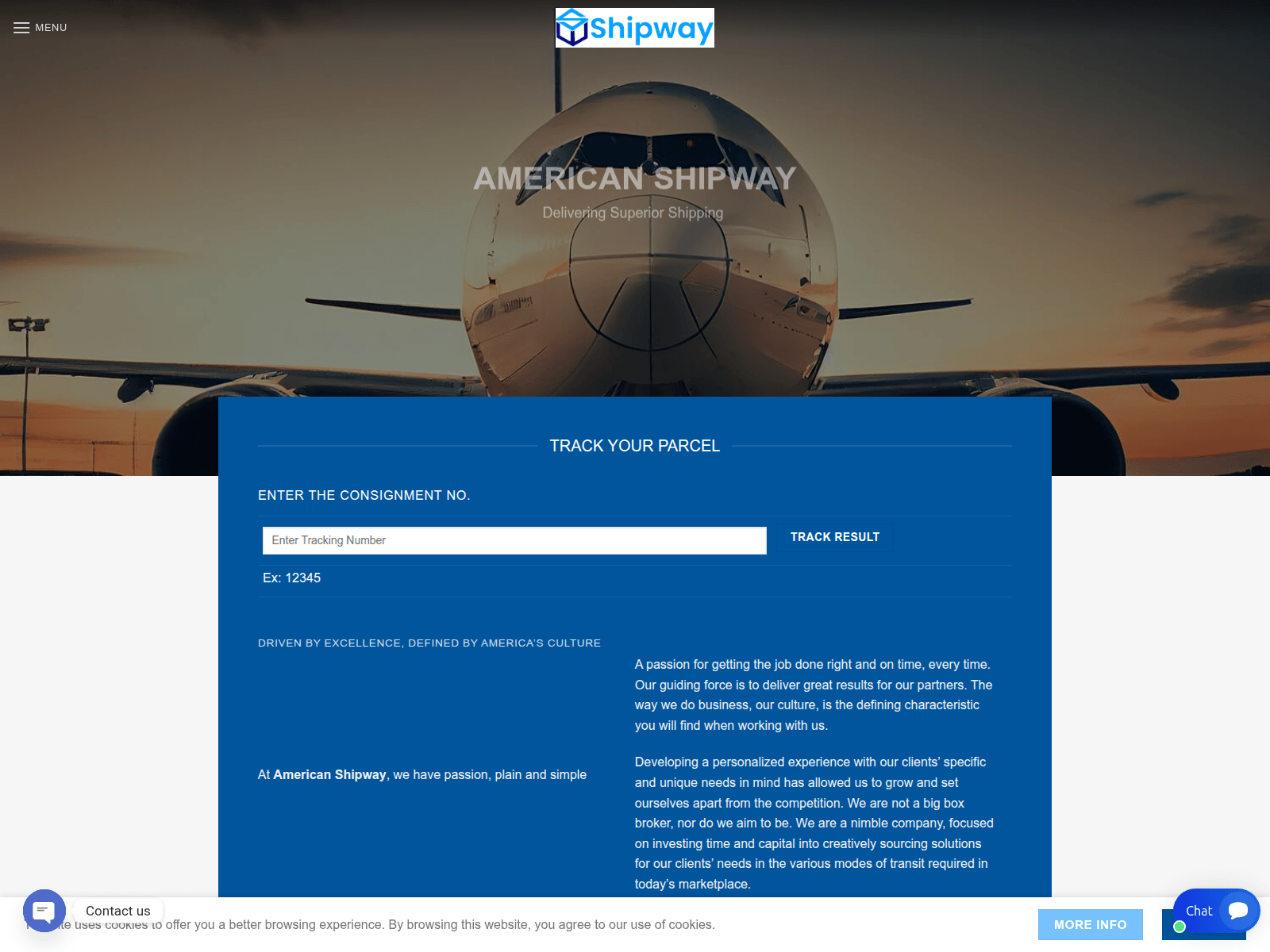 Screenshot of americanshipway.com