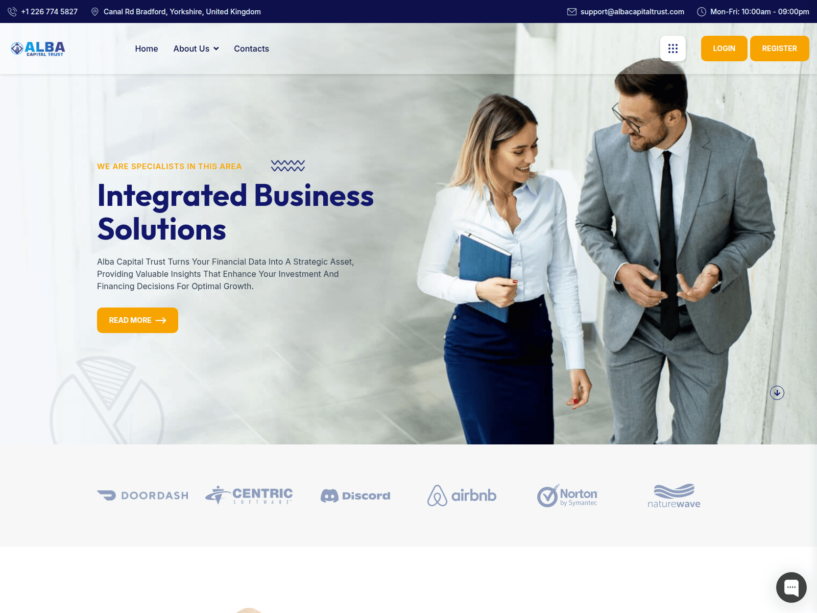 Screenshot of albacapitaltrust.com